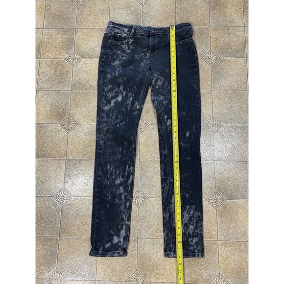 Red Rivet Jeans Black Spots/Gray Bedazzled/Embellished Pockets Women’s Size 9 - Picture 5 of 14